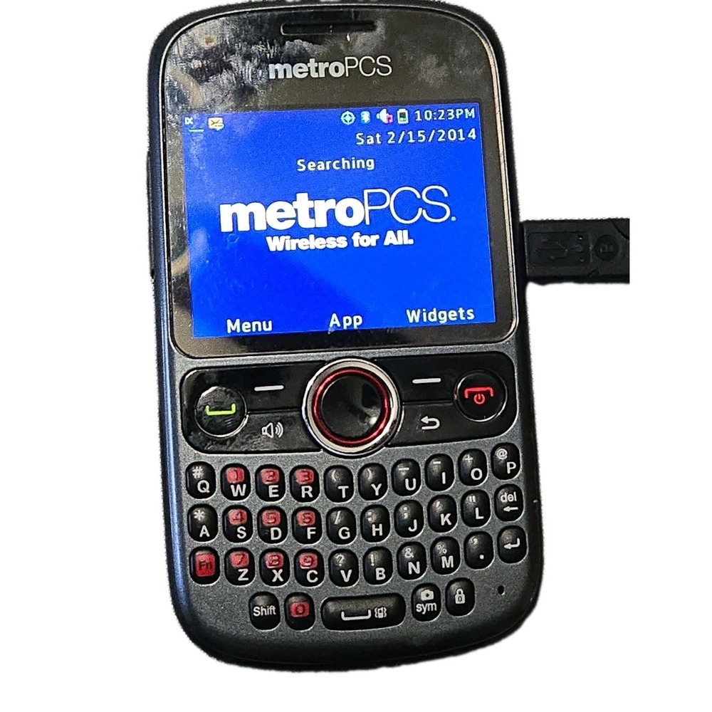 Pinnacle M635 MetroPCS Cell Phone Vintage QWERTY Keyboard Charcoal Black